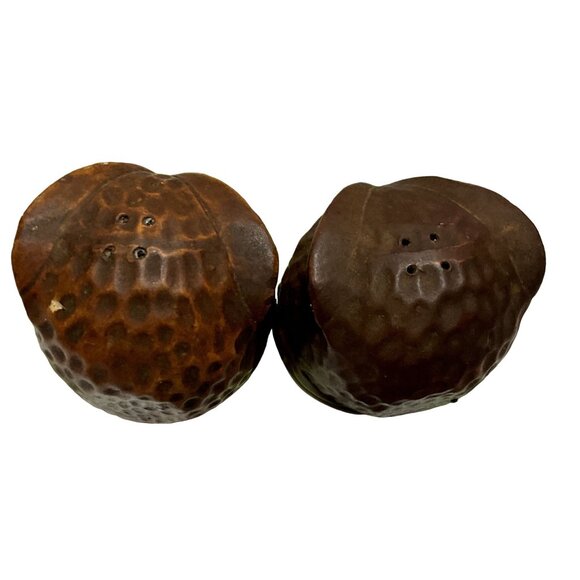 VTG MCM OWL SALT AND PEPPER SHAKERS BY TREASURE CRAFT CERAMIC BIG EYES USA - Picture 3 of 4